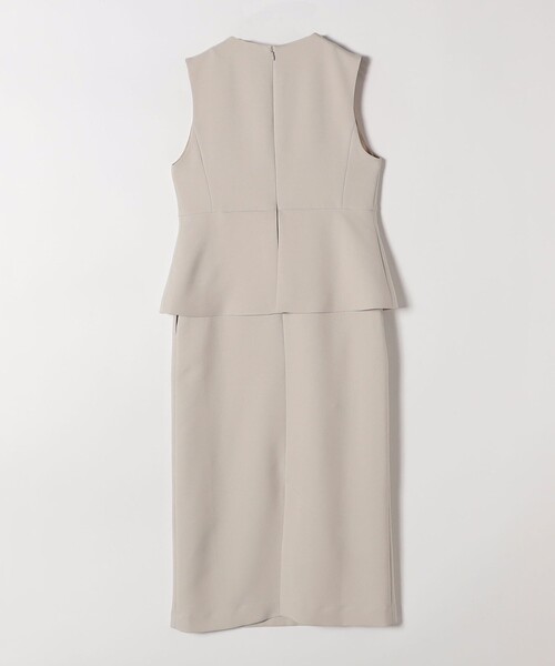 SHIPS any ワンピース any:「洗濯機可能」ダブルクロス Vネック