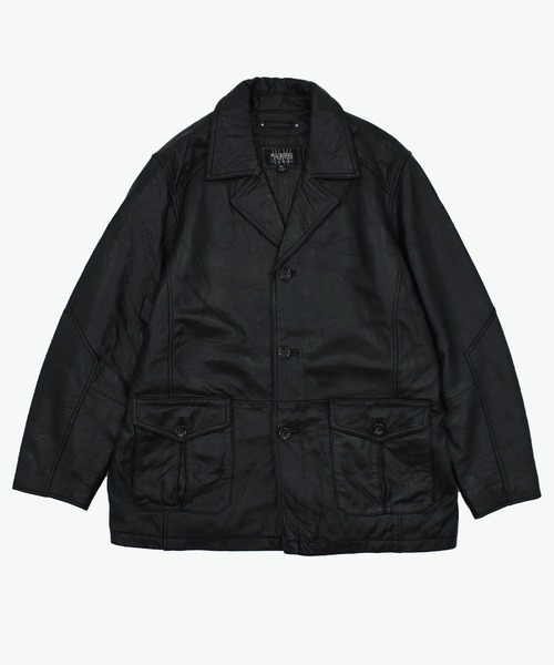 90s 00s　WILSONS ブラック レザージャケット ヴィンテージ VINTAGE 革ジャン ライダース 「ヴィンテージ古着」90-00's