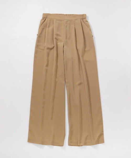 ワイドパンツ パンツ 冷感速乾ソフトワイドパンツ レディース