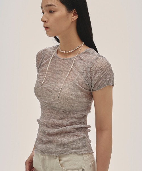 TODAYFUL tシャツ 2way Sheer Knittops レディース : ZOZOTOWN