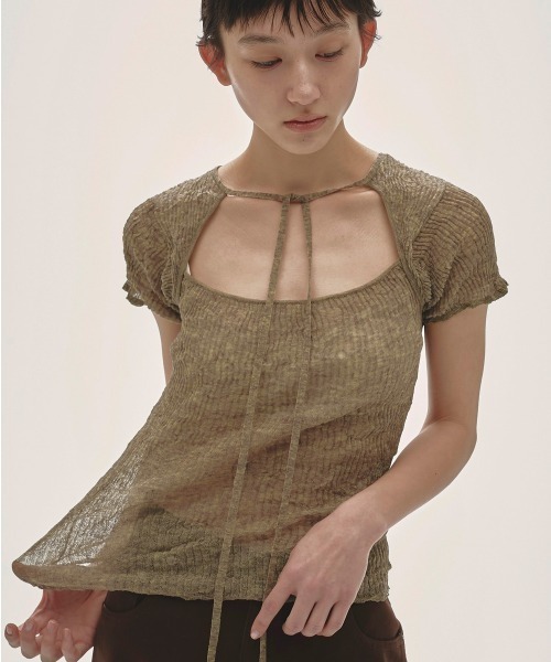 トップス Todayful TODAYFUL tシャツ 2way Sheer Knittops レディース : ZOZOTOWN