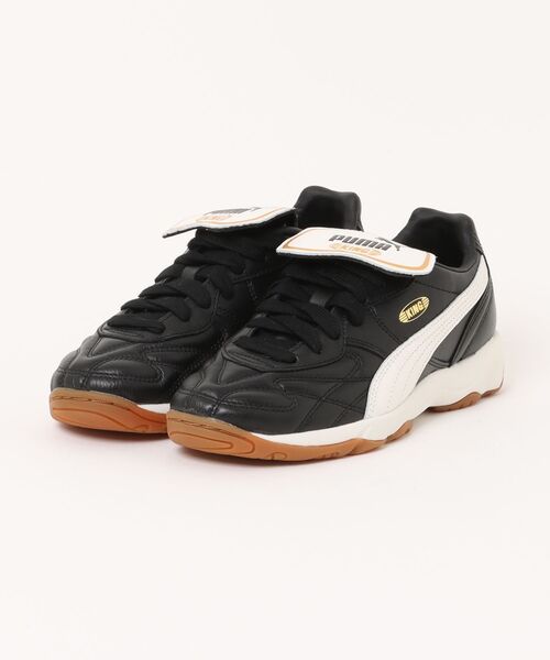 スニーカー PUMA プーマ KING INDOOR 401683 01BK/WARM WH メンズ