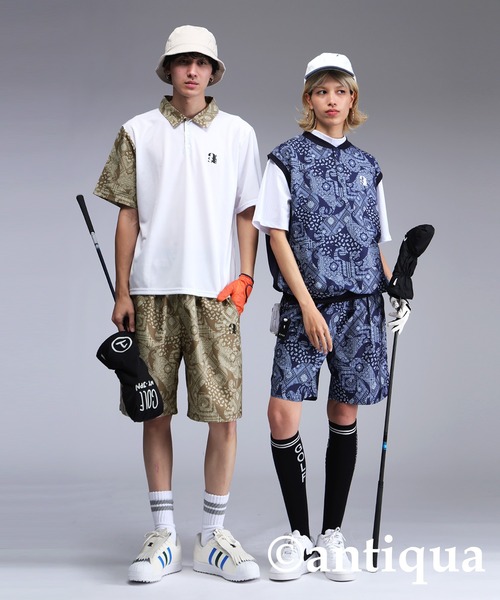 Local GOLF ペイズリー柄　シャツ&パンツセット 057lsh-bp-1.jpg