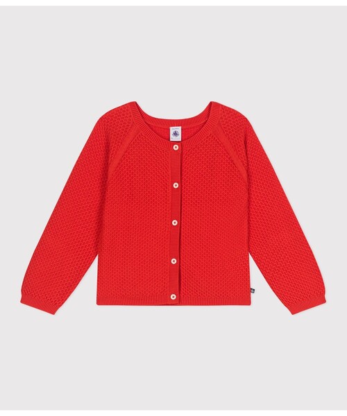PETIT BATEAU（プチバトー） カーディガン コットンニットカーディガン プチバトーコットンニットカーディガン