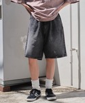 ワイドパンツ ハーフパンツ ジーンズ 短パン ...の詳細画像1