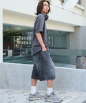ワイドパンツ ハーフパンツ ジーンズ 短パン ...の詳細画像2