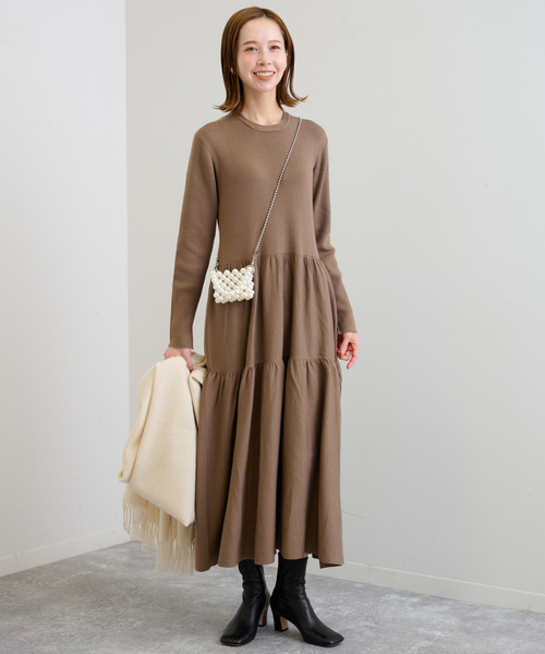 SLOBE IENA（スローブイエナ） ニットワンピース FREE ブラック