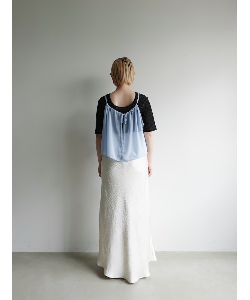 キャミソール Drawstring Flower Motif Camisole/ドローストリングフラワーモチーフキャミソール セール】Drawstring Flower Motif Camisole/ドローストリング