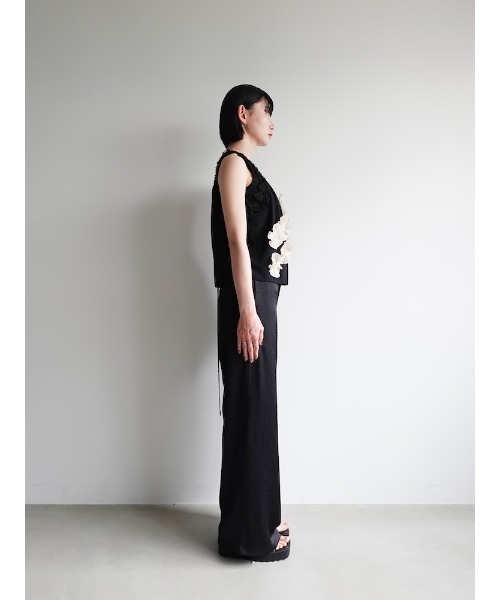 sahara（サハラ） キャミソール Drawstring Flower Motif Camisole