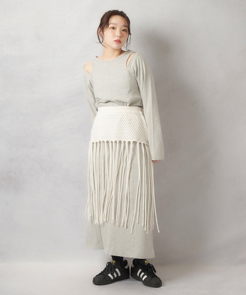 ルネ♡スカラップスリーブ ワンピース ルネ♡スカラップスリーブ