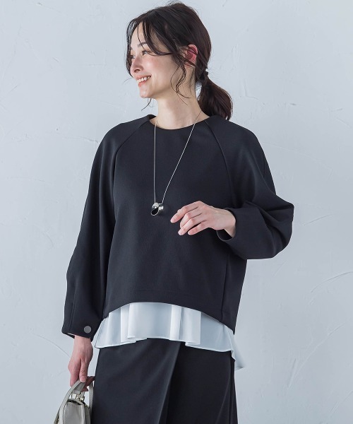 LAUTREAMONT（ロートレアモン） tシャツ フォルムスリーブカットソー