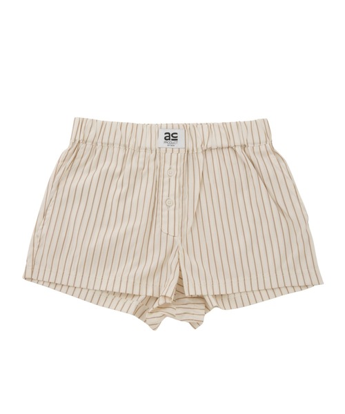 ACLENT パンツ ストライプボクサーショートパンツ レディース