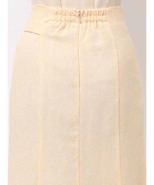 おまとめポンヌフ ツイード クリームイエローフレアスカート 新品 GIRL