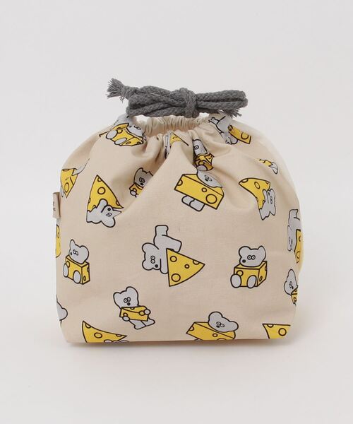 THE BAREFOOT 弁当箱 「 ねずみのANDY 」ランチ巾着 ONE CHEESE LSI
