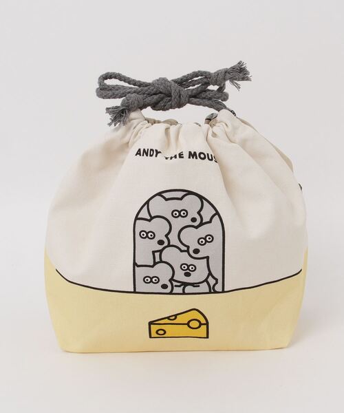 THE BAREFOOT 弁当箱 「 ねずみのANDY 」ランチ巾着 ONE CHEESE LSI