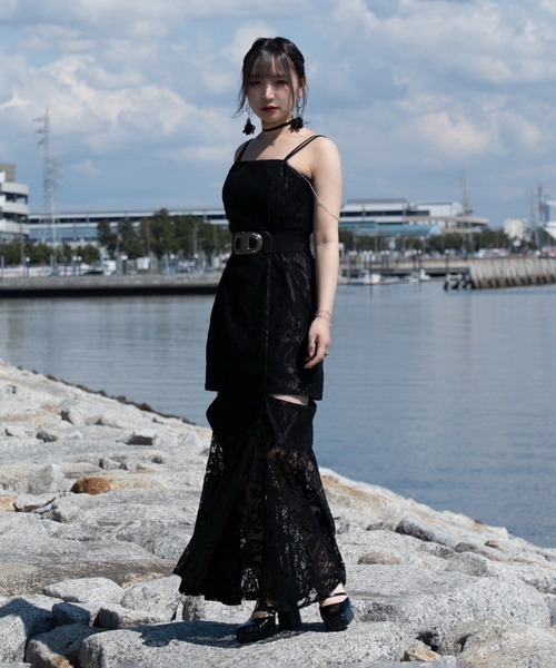 【Mavie..7】カットアウトSETキャミワンピ Mavie..7】カットアウトSETキャミワンピ | Remind me and