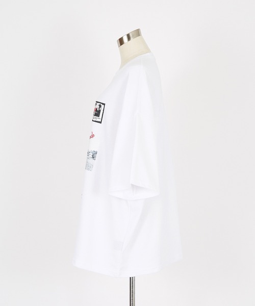 tシャツ a.p.o.v. レトロパンキッシュコラージュプリントオーバー