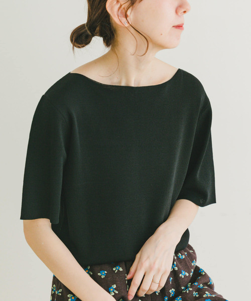 【アーバンリサーチ】ボートネックニット ITEMS URBANRESEARCH ニット セーター ソウバリボートネック