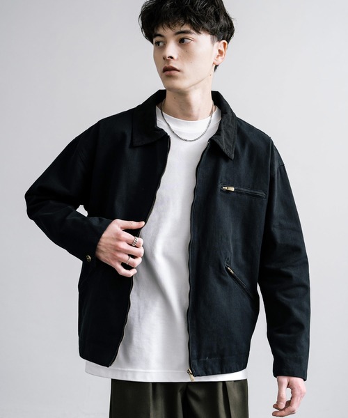 「Rocky Monroe」 ジップアップブルゾン L キャメル メンズの画像3