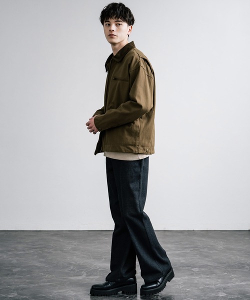 「Rocky Monroe」 ジップアップブルゾン L キャメル メンズの画像9