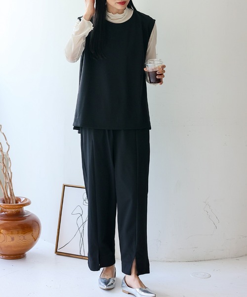VitaFelice（ヴィータフェリーチェ） セットアップ スリットパンツ