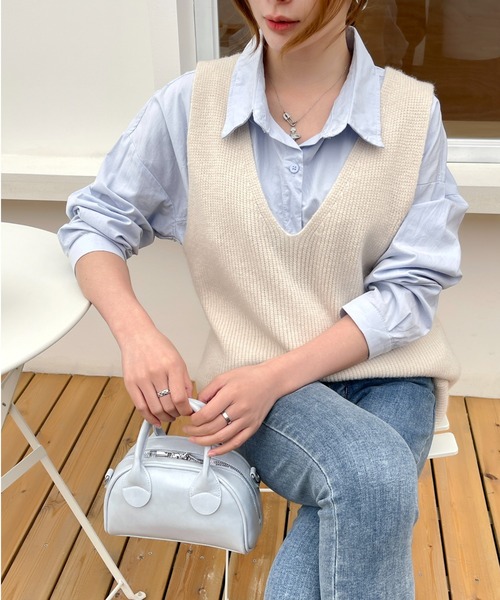 Beststore（ベストストア） ベスト ジレ Vネックニットベスト