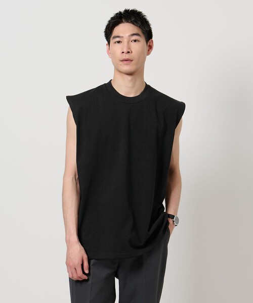 送料込★G-Star★Rib ノースリーブTシャツ Tシャツ ボーダーTシャツ(S ホワイト): トップス｜Right-on公式