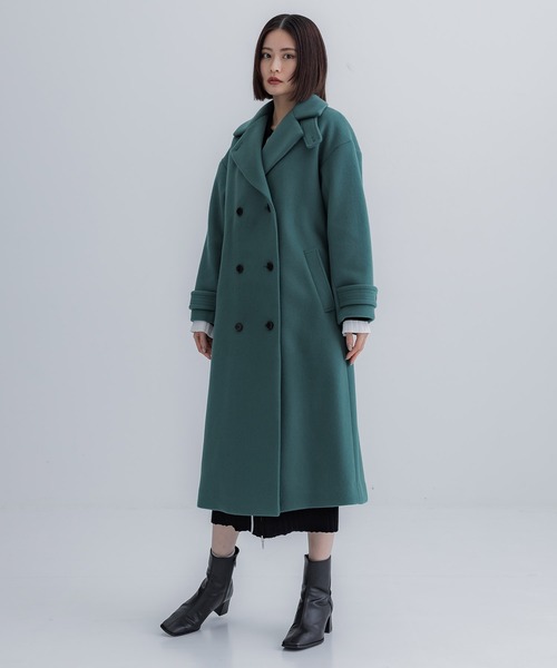 【美品】UNITED TOKYO ウールチェスターコート　2　M UNITED TOKYO（ユナイテッドトウキョウ） チェスターコート 2 ブラック