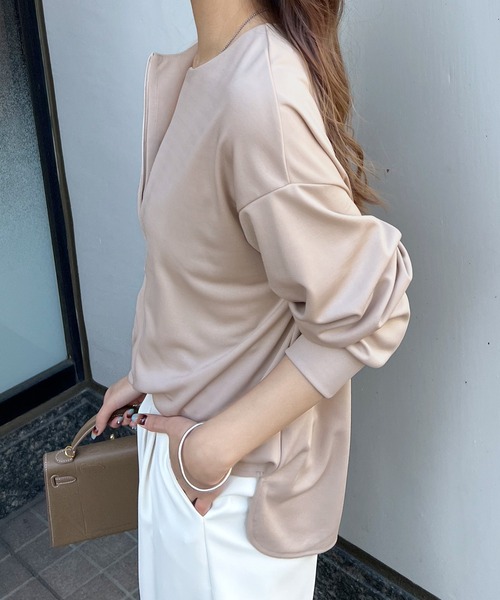 「Futier land」 長袖カットソー LARGE ブラック レディース