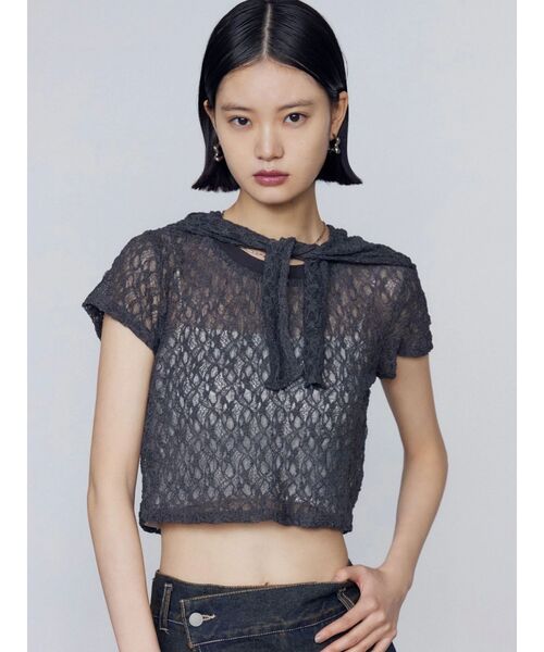 EMODA tシャツ レース2ピーストップ レディース : ZOZOTOWN