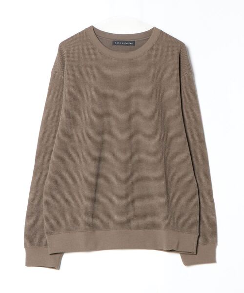 「NANO universe」 長袖Tシャツ L カーキ メンズ