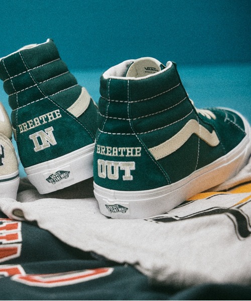 VANS 「VANS」 ハイカットスニーカー 4h グリーン メンズ