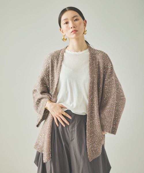 Curensology スパングルニットカーディガ ン Curensology（カレンソロジー） カーディガン /スパングルニット