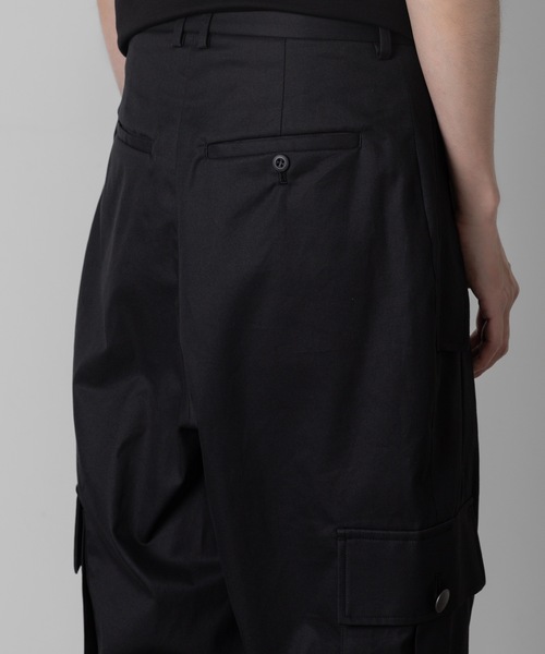 ato アトウ サルエルパンツ ブラック サイズ46 ato（アトウ）の「ORGANIC WOOL CUFFS PANTS（その他パンツ