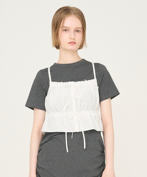 キャミソール 「Nora Lily」「elle」Twilight Frill Cami