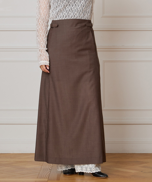 Amazon.co.jp: サテンエスカルゴスカート SWFS244212IVR0  