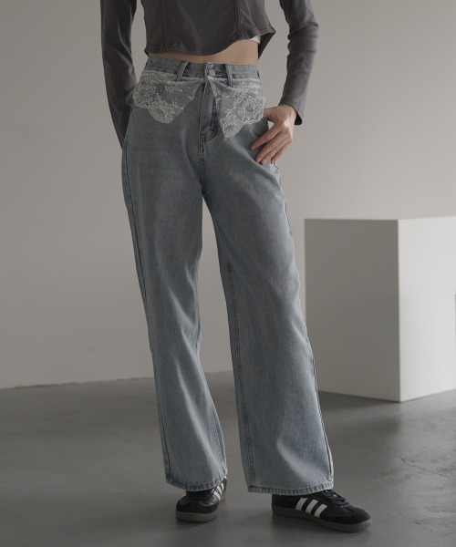 Clum ジーンズ デニム デニムパンツ Straight denim pants with