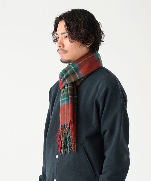 BEAMS F（ビームスF） マフラー JOHN COMFORT / シルク ペイズリー柄