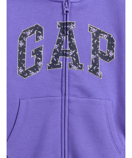GAP（ギャップ） パーカー 裏起毛 ヴィンテージソフト GAPロゴ ジップ