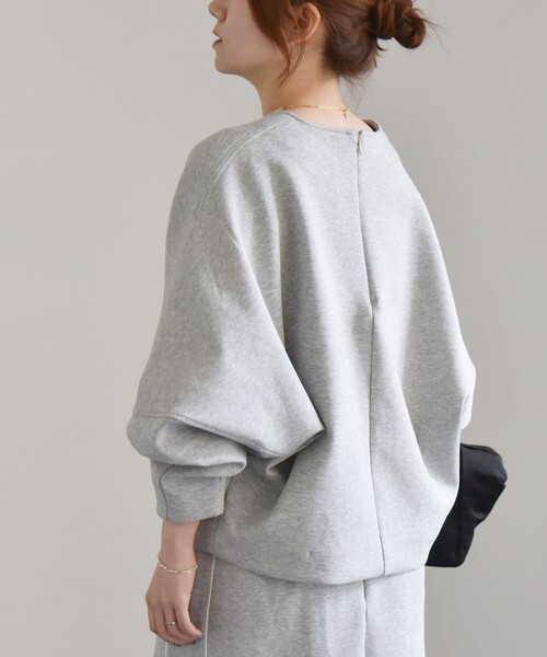 「quaranciel」 ドルマンスリーブカットソー ONE SIZE ライトグレー レディース