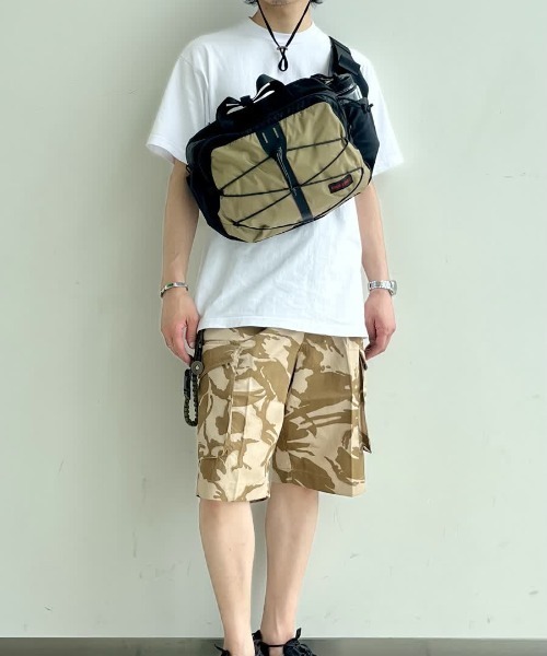 BRIEFING カーキ ドラムバッグ 小型 2way BRIEFING ショルダーバッグ 2WAY HIP PACK メンズ : ZOZOTOWN