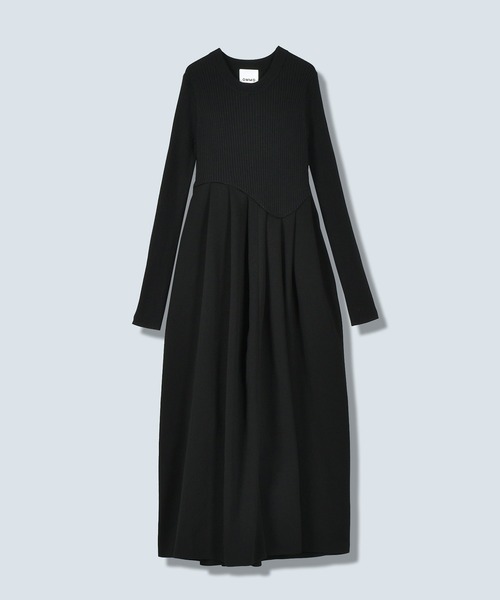 OMMO ワンピース TUCK FLARE KNIT OP : ZOZOTOWN Yahoo!店