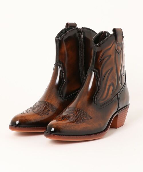 SAINT LAURENT LUKASブラックウエスタンブーツ 43 RARE Brand New YSL Saint Laurent Lukas Cowboy Suede Black Boots 42