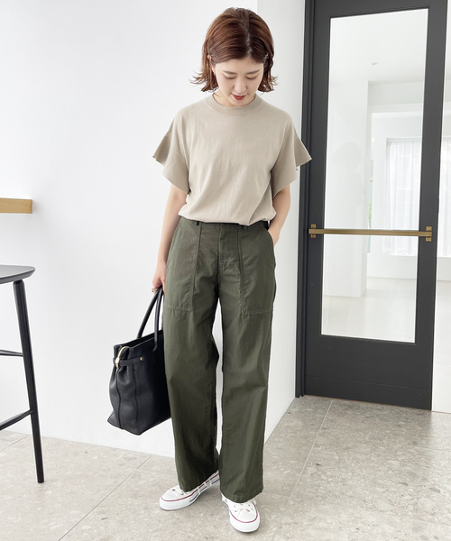 「Spick & Span」 チノパンツ 36 グリーン レディース