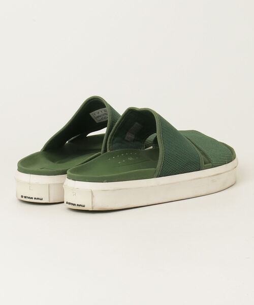 「G-STAR」 サンダル 25.5cm グリーン メンズ_画像2