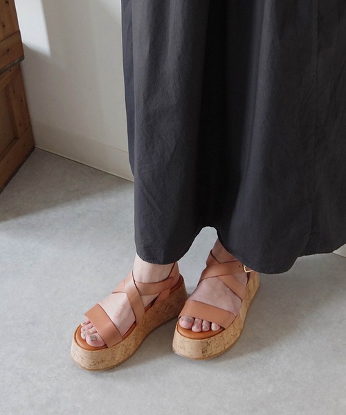 「PUPE」 フラットサンダル 35 ブラック レディース_画像5