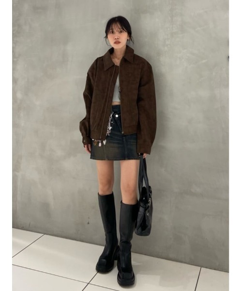 THROW by SLY ブルゾン アウター F/SUEDE SWINGTOP BZ フェイク THROW by SLY ブルゾン アウター F/SUEDE SWINGTOP BZ フェイク