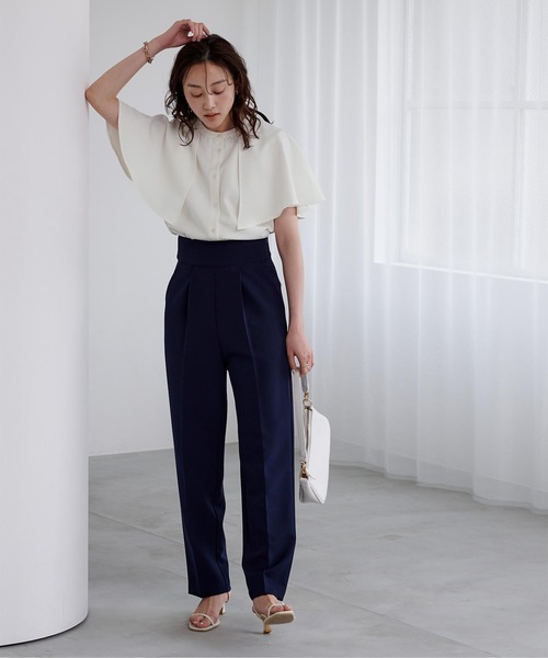 「ur's」 半袖ブラウス M ライトグレー レディース_画像5