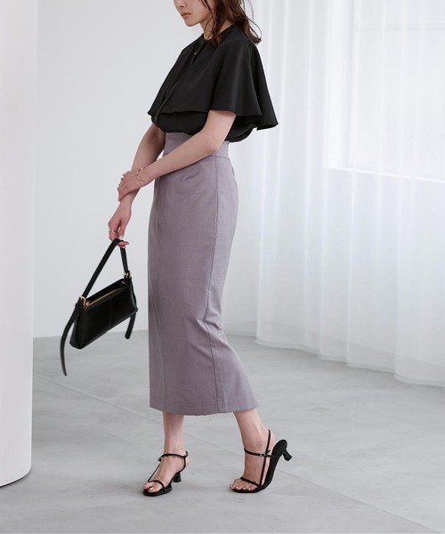 「ur's」 半袖ブラウス M ライトグレー レディース_画像8