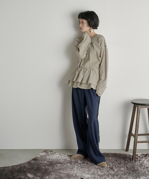 t.japan フリルビスチェ　美品 THE Yon tシャツ フリルビスチェセットリブロンT レディース